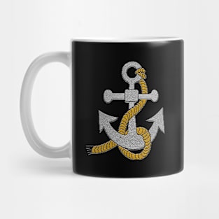 Gray Anchor and Rope Mug